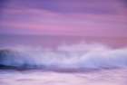 USA-New Jersey-Cape May National Seashore Abstract of beach wave at sunrise Art Print